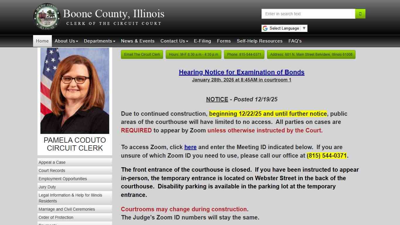 Boone County Circuit Clerk -