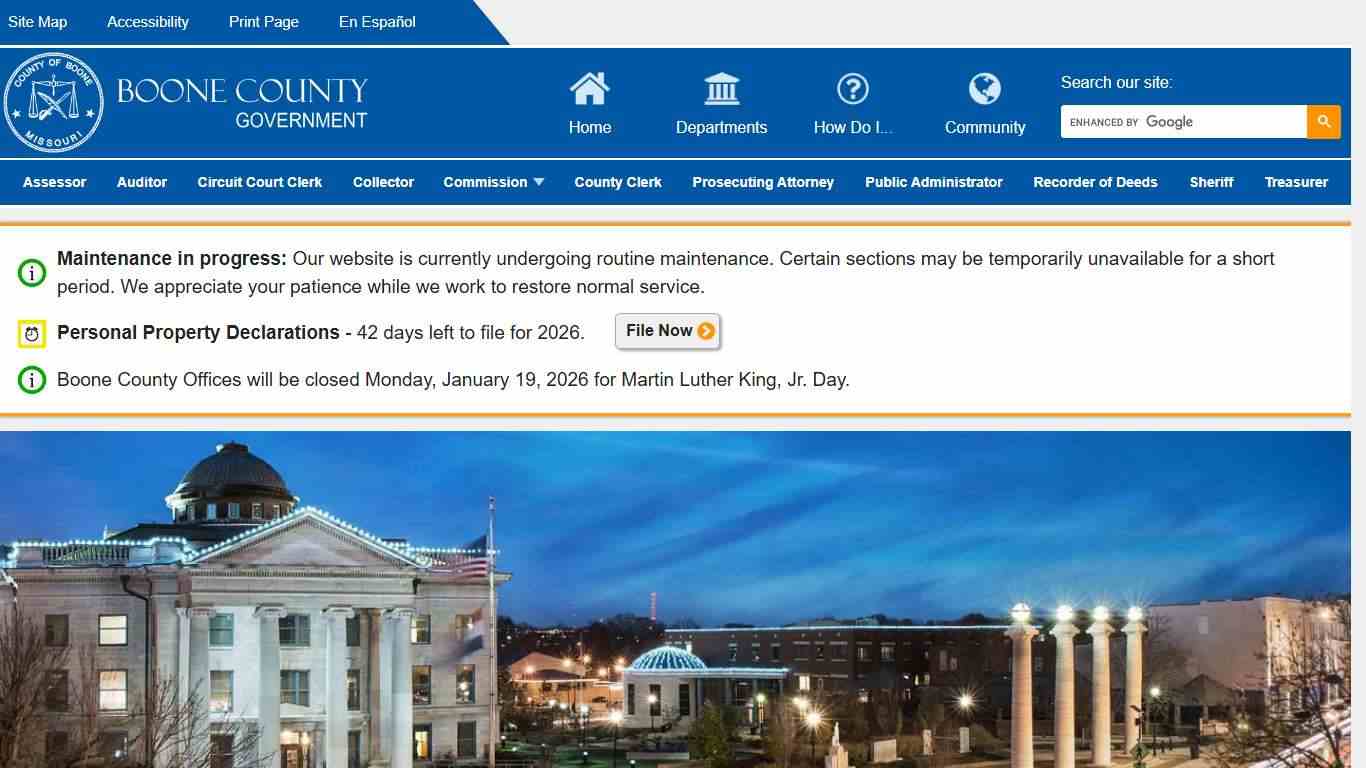 Boone County, Missouri Government